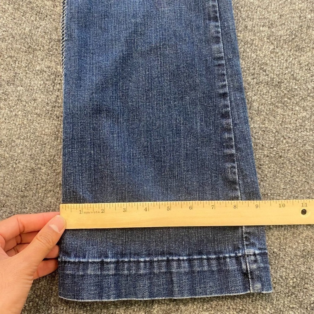 Ariat High Rise Denim Slim Trouser Jeans Womens Size 30x32 Faded Whiskered - Picture 11 of 13